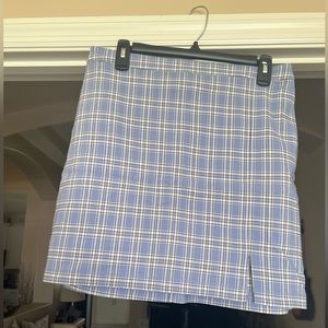 Hollister blue plaid mini skirt. Size large #hollister #miniskirt